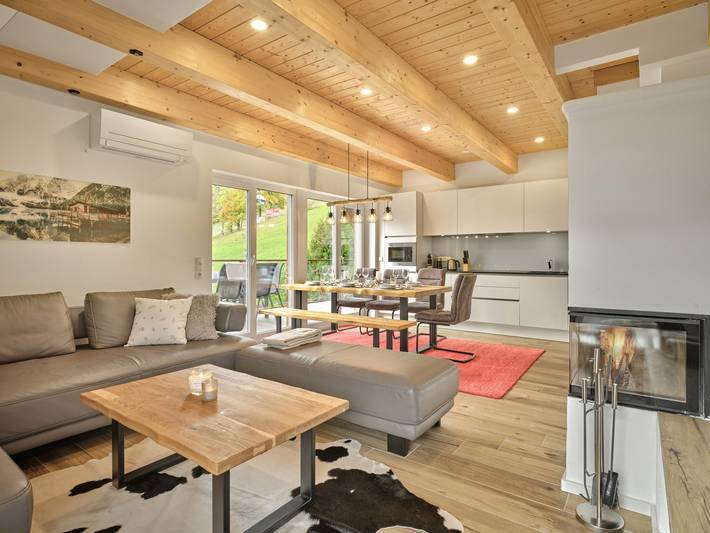 Ferienwohnung für 6 Personen, mit Balkon und Terrasse sowie Sauna