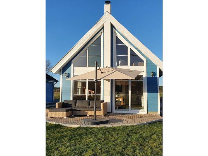 Ferienhaus für 4 Personen, mit Terrasse und Garten sowie Sauna