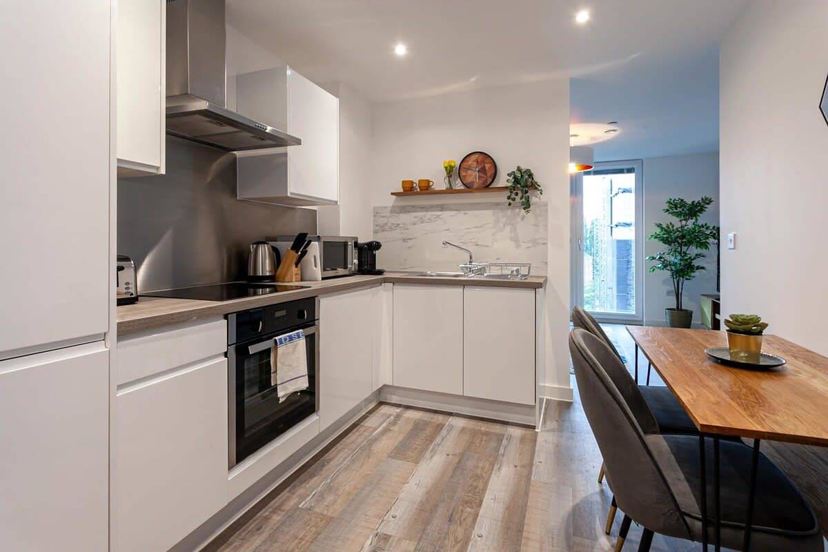 Appartement entier, Appartement de vacances pour 5 personnes avec jardin in Grand Manchester