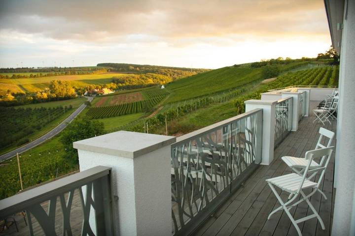 Hotel für 3 Personen, mit Terrasse und Garten sowie Ausblick in Flonheim