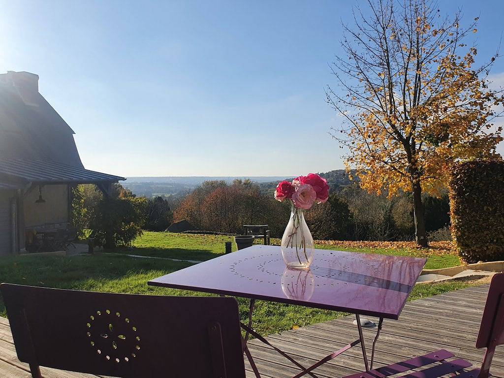 Auge Horizon : chambres d'hôtes avec terrasses privées - Chambre 2 in Saint-Benoît-d'Hébertot, Région de Lisieux