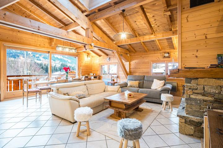 Maison de vacances pour 14 personnes, avec Balcon ainsi que Terrasse et Jardin à Praz-sur-Arly