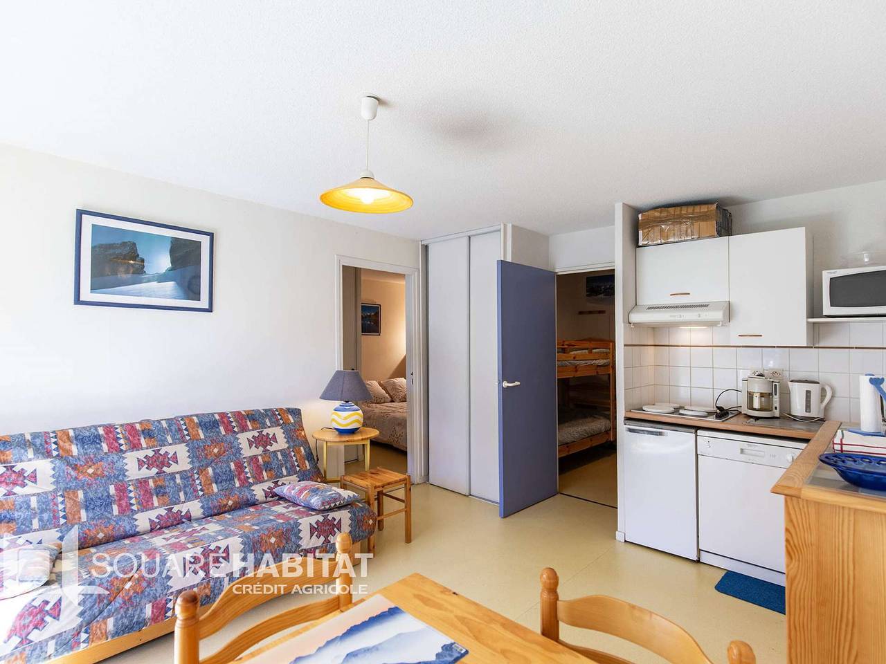 Ganze Wohnung, Gemütliche T2, 5 Pers, Parkplatz, zentrumsnah in Esquièze-Sère, Nationalpark Pyrenäen