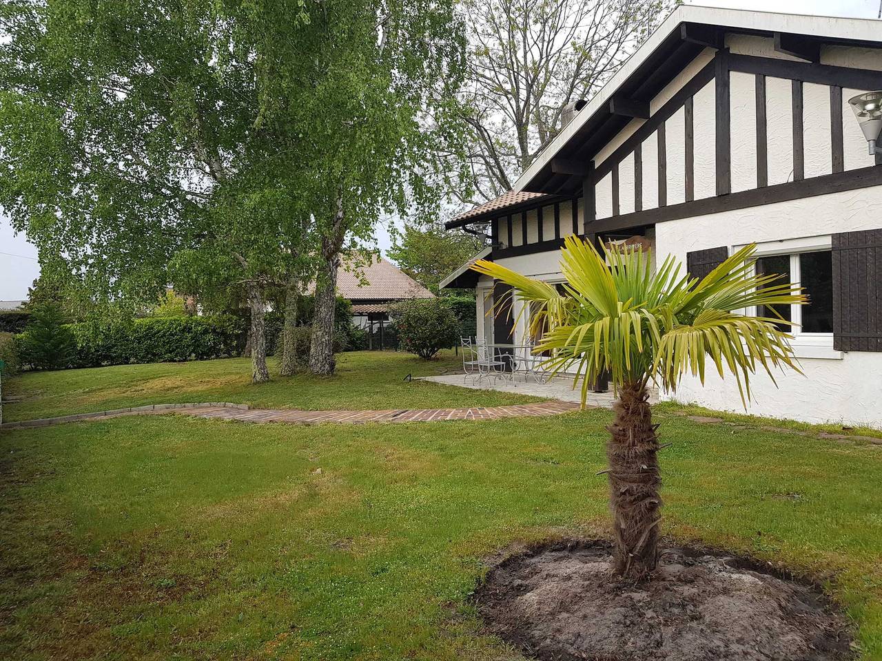 Villa spacieuse à Sainte-Eulalie-en-Born, terrasse, piscine privée in Sainte-Eulalie-en-Born, Côte d’Argent