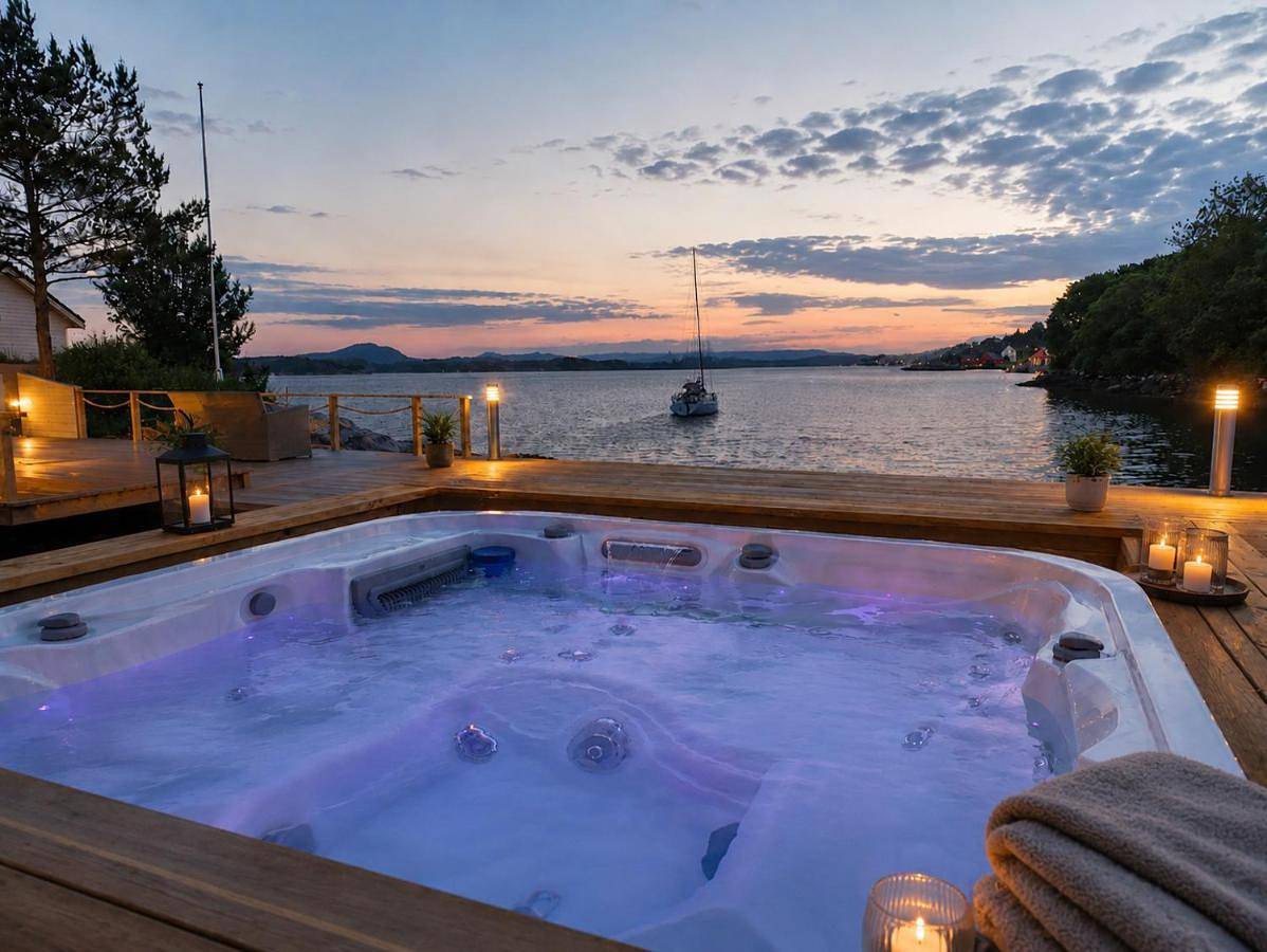Big Waterfront Cabin - Sauna & Spa - Near Bergen - Sleeps 18 in Askøy