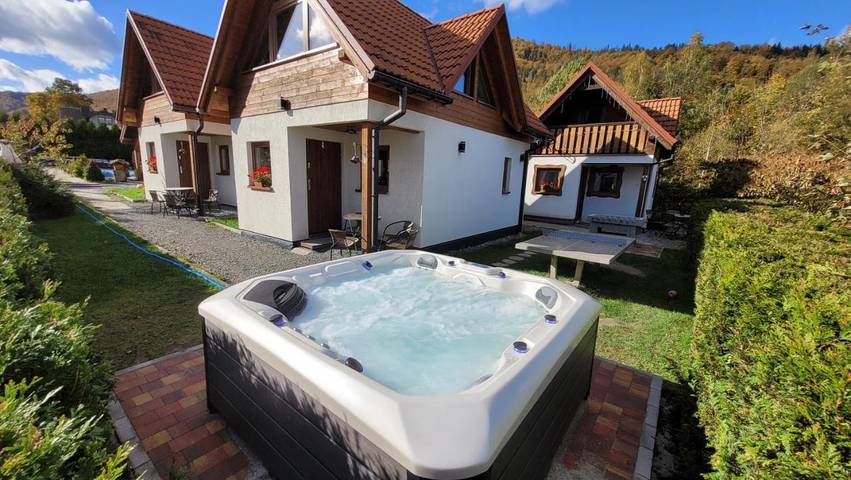 Apartament wakacyjny dla 2 osób, z Jacuzzi i Ogród oraz Widok w Szczyrk