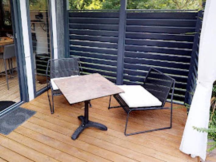 Camping Domaine Les Oréades - Mobilhome 2 personnes - Pagode 2 Pièces 2 Personnes Climatisé + Tv in Sanguinet, Côte d’Argent