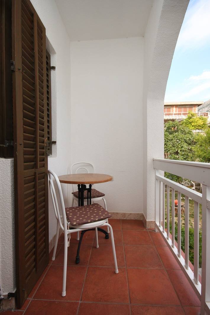 Apartament wakacyjny dla 3 osób, z Balkon/ taras w Gradac