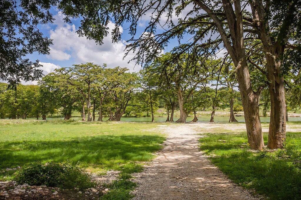 Porter's Tree Haus direkt am Flussufer in Concan, Uvalde County