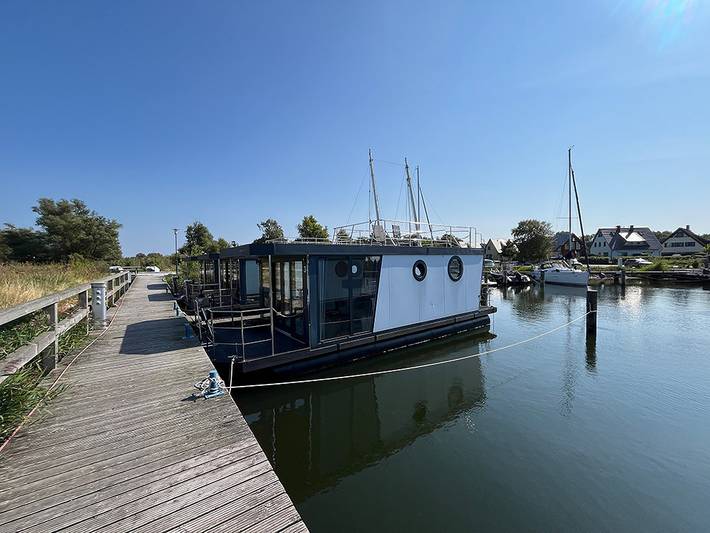 Hausboot für 2 Personen, mit Terrasse und Ausblick, mit Haustier