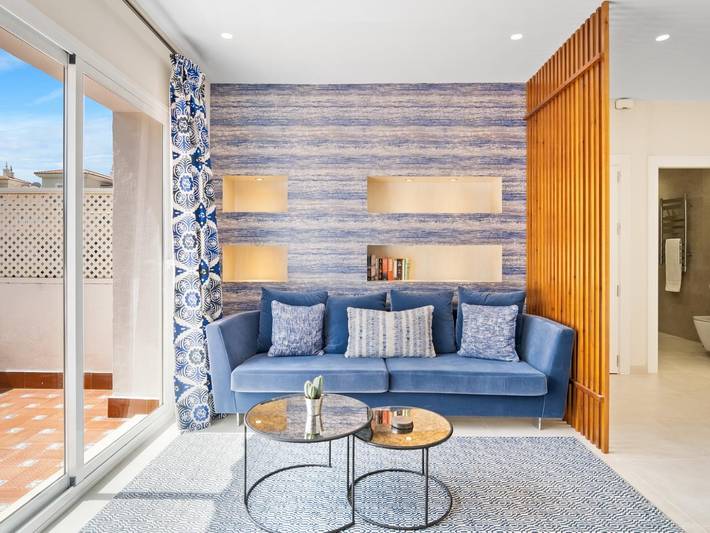 Ferienwohnung für 2 Personen, mit Pool und Meerblick sowie Garten und Terrasse in Marbella - 3