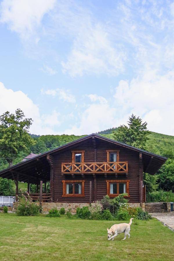 Chalet für 10 Personen, mit Balkon und Whirlpool sowie Terrasse und Garten in der Ukraine