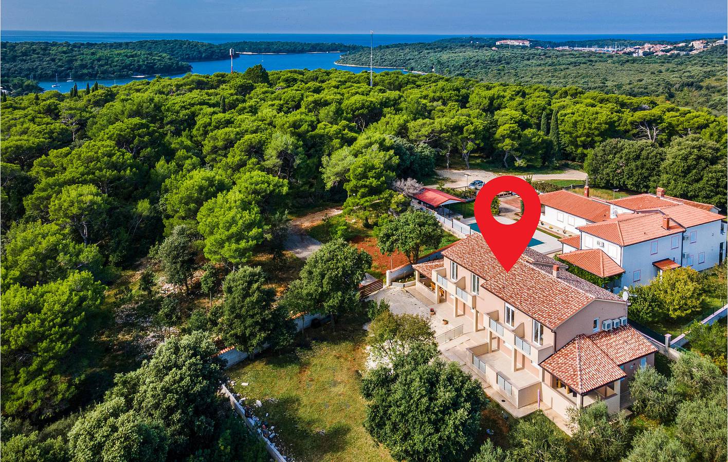 Ferienhaus für 10 Personen mit Terrasse in Vinkuran, Südküste Istrien