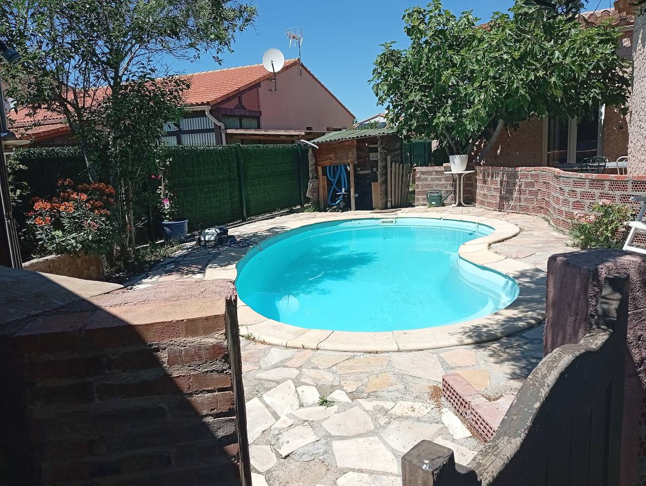 Maison de vacances 'Avec Piscine 12 Personnes' avec piscine privée, terrasse partagée et Wi-Fi in Saint-Laurent-de-la-Salanque, Côte d'Améthyste
