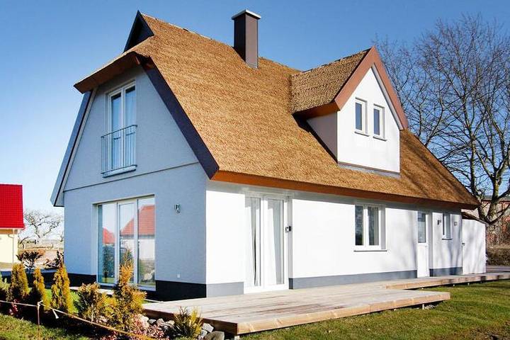 Ferienhaus für 4 Personen, mit Balkon und Terrasse sowie Garten und Sauna in Boiensdorf