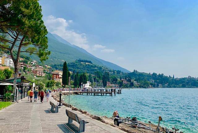 Gabbiano in Malcesine, Gardasee-Berge