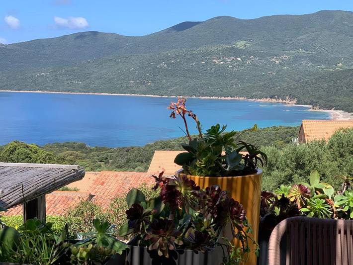 Location de vacances pour 4 personnes, avec vue ainsi que jardin et piscine, animaux acceptés à Serra-di-Ferro - 3