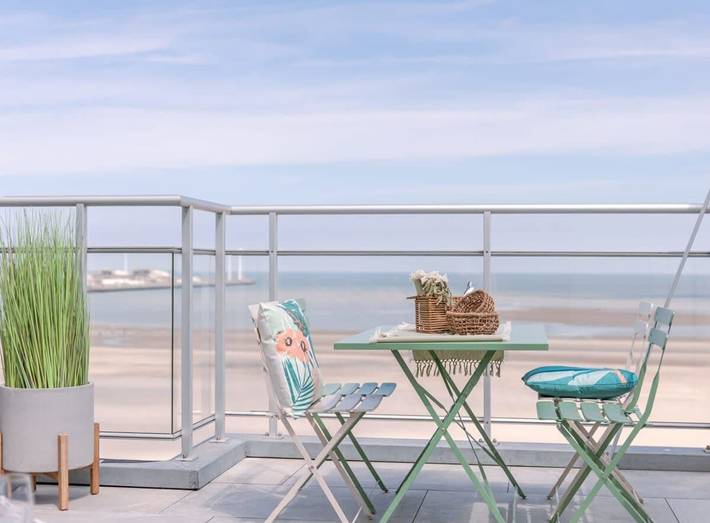 Geheel appartement, Vakantieappartement voor 2 personen met balkon in Knokke-Heist, Belgische Kust
