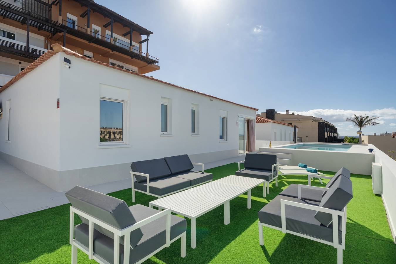 Villa de vacances 'Vues sur la Mer' avec vue mer, Wi-Fi et climatisation in Las Adelfas, Amarilla Golf