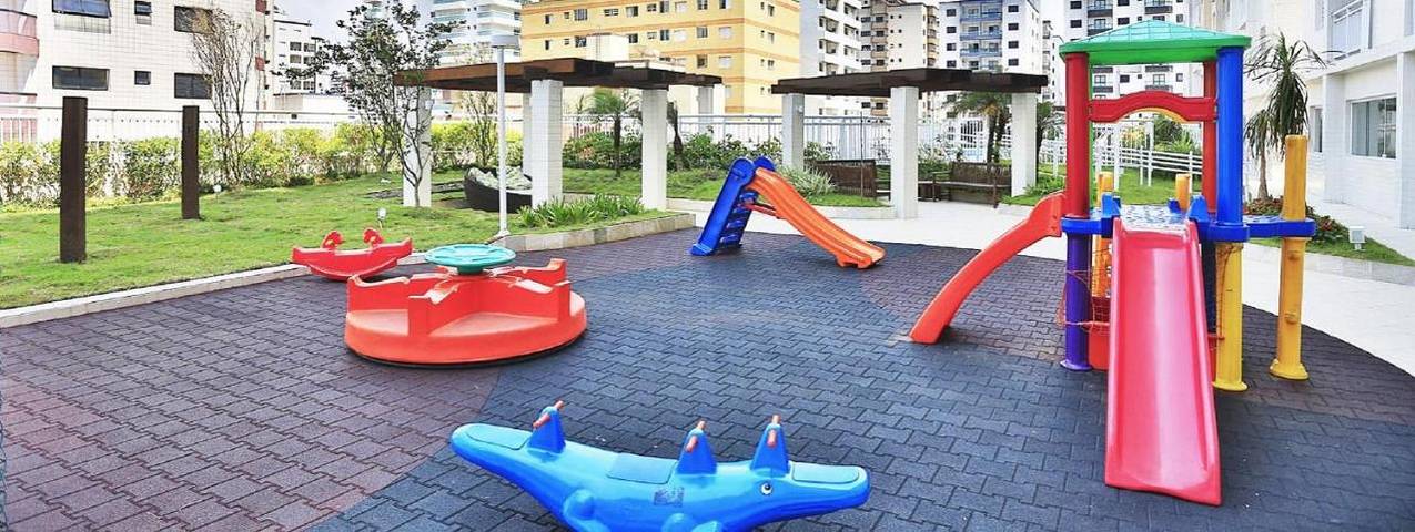 Casas e apartamentos de temporada para 5 pessoas, com vista e piscina infantil e ainda jardim and piscina, adaptado a crianças em Praia Grande