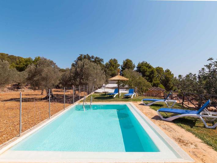 Finca für 8 Personen, mit Balkon/Terrasse und Garten sowie Pool auf Mallorca Inselmitte - 4