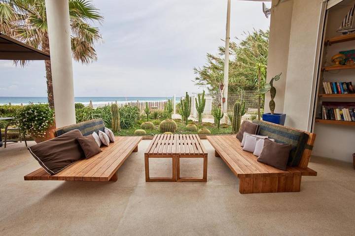 Appartamento per 6 persone, con Balcone e Terrazza nonché Giardino e Piscina a Pollica