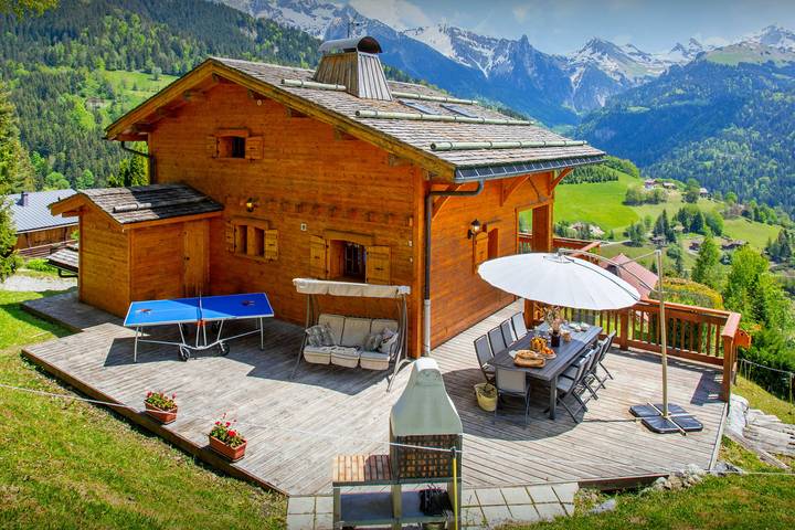 Chalet pour 10 personnes, avec jardin et sauna, animaux acceptés à Manigod - 2