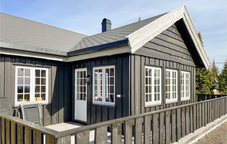 Location de vacances pour 8 personnes, avec terrasse ainsi que jardin et sauna dans Sjusjoen - 2