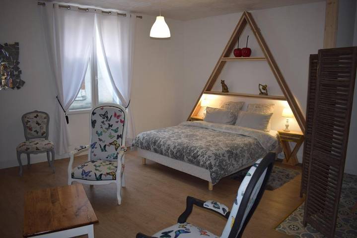 Appartement de vacances pour 3 personnes, avec jardin et vue
