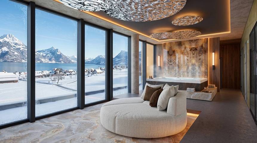 Alojamiento de lujo en 200 m2 con spa privado in Klewenalp-Stockhütte, Beckenried
