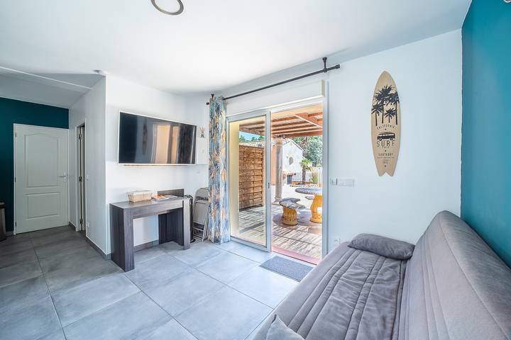 Ganze Wohnung, Casa Sacha - Appt avec piscine partagée in Fitou, Mittelmeerküste (Frankreich)
