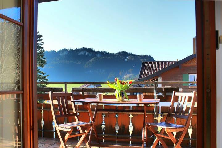 Ferienwohnung für 4 Personen, mit Balkon und Terrasse in Obermaiselstein - 4