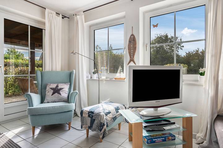 Apartamento inteiro, Apartamento 'Mein Fehmarn' com Terraço Privado, Jardim Partilhado e Wi-Fi in Fehmarn Oeste, Fehmarn