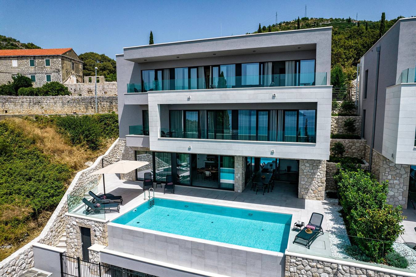 Villa für 10 Personen mit Garten in Orasac, Grad Dubrovnik