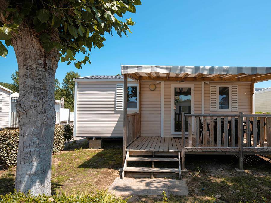 Camping Les Alizés  - Mobilheim 5 personen - Oasis Eco 2 Zimmer 26m² in Saint-Hilaire-de-Riez, Vendée