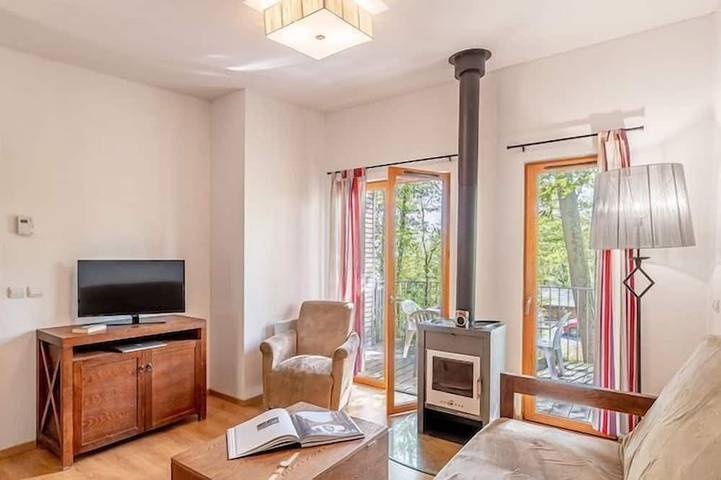 Cabane en bois pour 6 personnes, avec terrasse et balcon/terrasse dans le Nord-Pas-de-Calais - 4