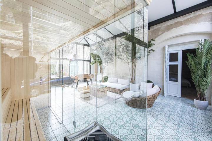 Location de vacances pour 22 personnes, avec piscine et sauna ainsi que jardin et vue, animaux acceptés à Cinq-Mars-la-Pile - 3
