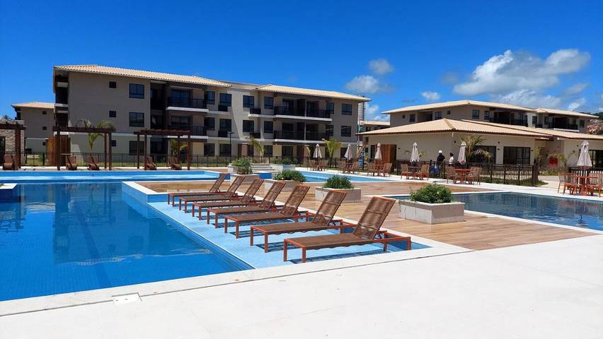 Casas e apartamentos de temporada para 6 pessoas, com piscina e vista e ainda jardim and piscina infantil, adaptado a crianças em Ilhéus