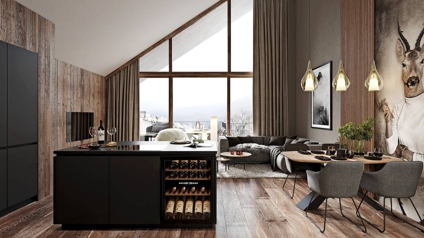 Ferienwohnung für 5 Personen, mit Balkon und Seeblick in Ladis
