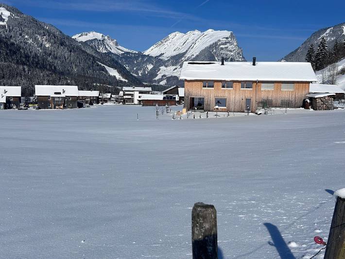 Ferienwohnung für 4 Personen, mit Balkon und Garten sowie Ausblick in Schoppernau - 3