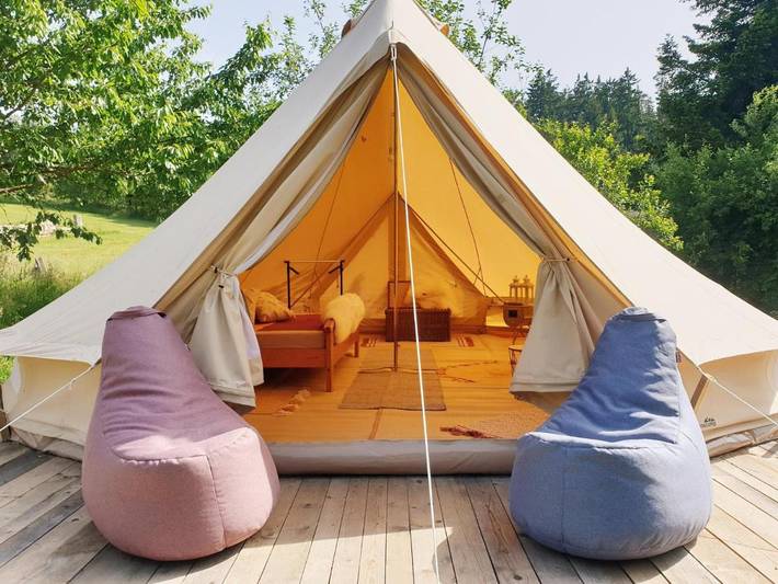 Bungalow für 4 Personen, mit Garten und Ausblick in Niederösterreich