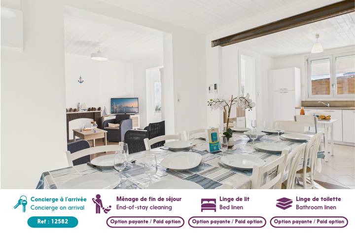 Location de vacances pour 10 personnes, avec terrasse et jardin dans Office De Tourisme De La Tranche Sur Mer - 3