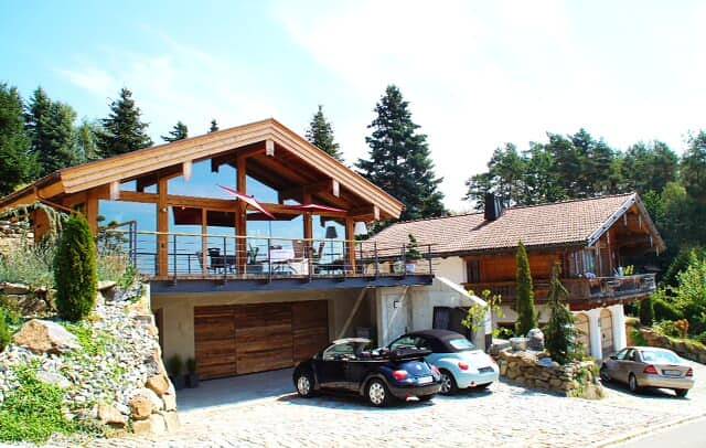 Chalet für 3 Personen, mit Balkon und Balkon/Terrasse sowie Terrasse und Garten in der Oberpfalz