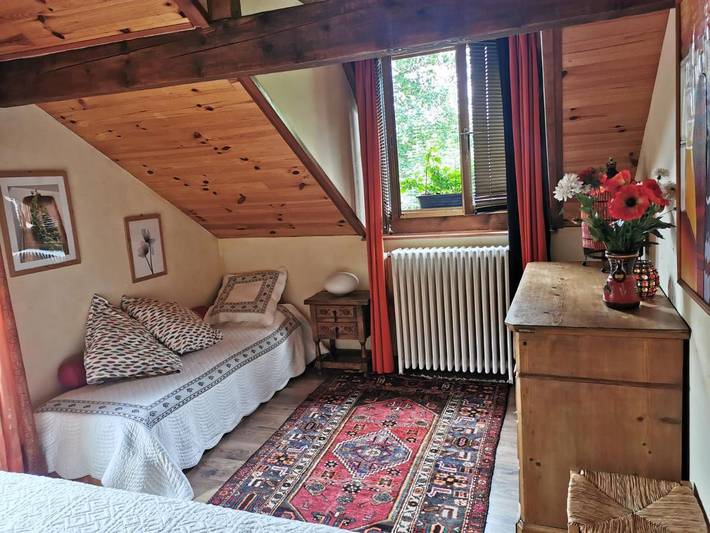 Chambre d’hôte pour 5 personnes, avec jardin ainsi que vue et terrasse, adapté aux familles à Mélisey - 3