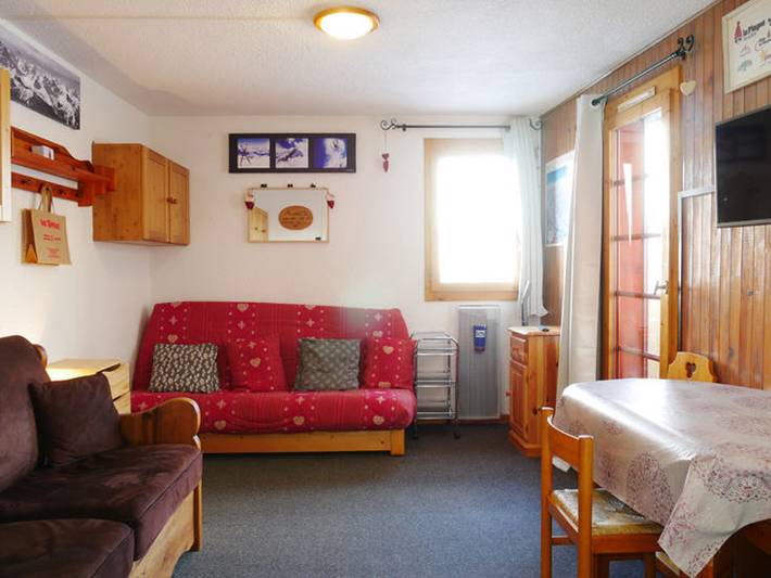 Studio voor 3 personen, met balkon in La Plagne