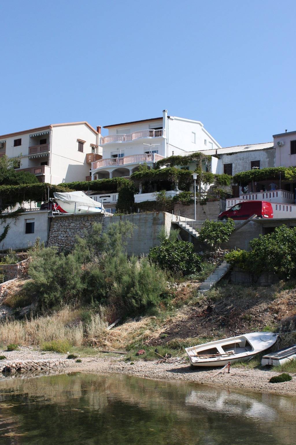 Entire apartment, Studio flat with terrace and sea view Zubovići, Pag As-6394-b in Novalja, Pag Island