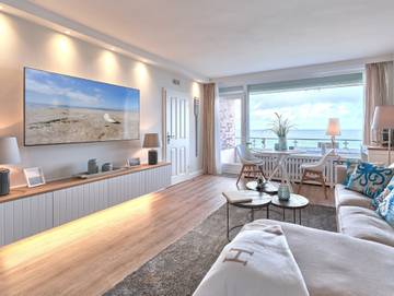 Ferienwohnung für 2 Personen, mit Balkon und Garten sowie Meerblick, kinderfreundlich in Scharbeutz