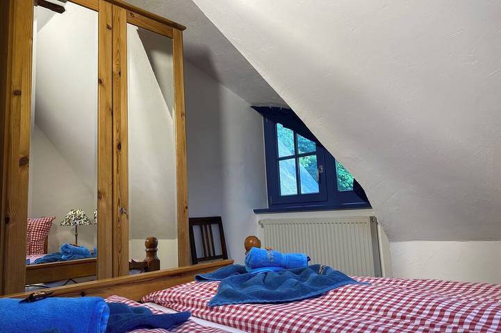 Sehr gemütliches 5***** Fachwerkhaus mit Sauna & Kamin + Terrassen + Dachboden in Neverow, Dargen
