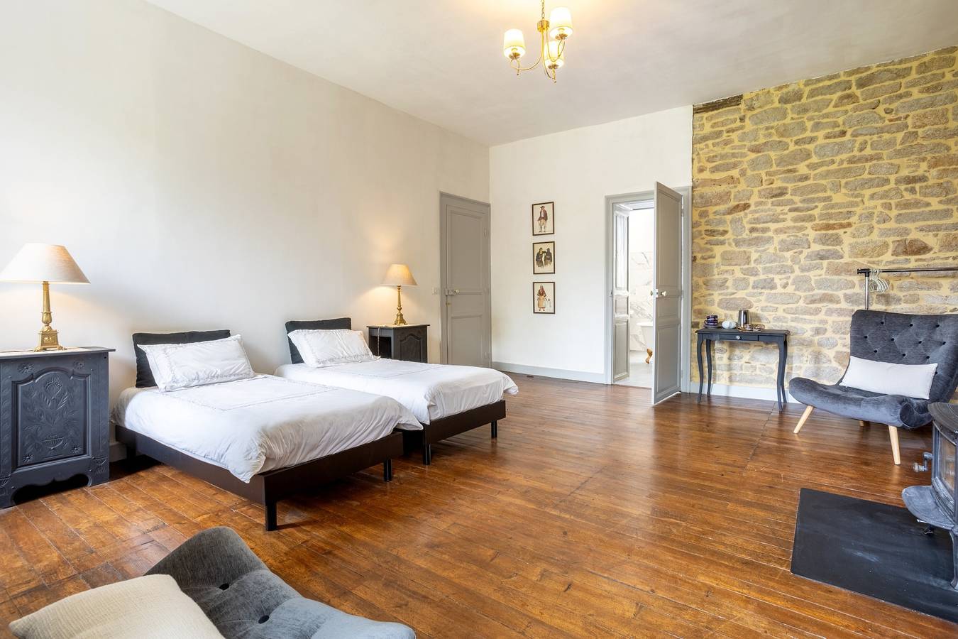 Gästezimmer La Bigoudène mit Parkblick in Pont-l'Abbé, Quimper und Umgebung