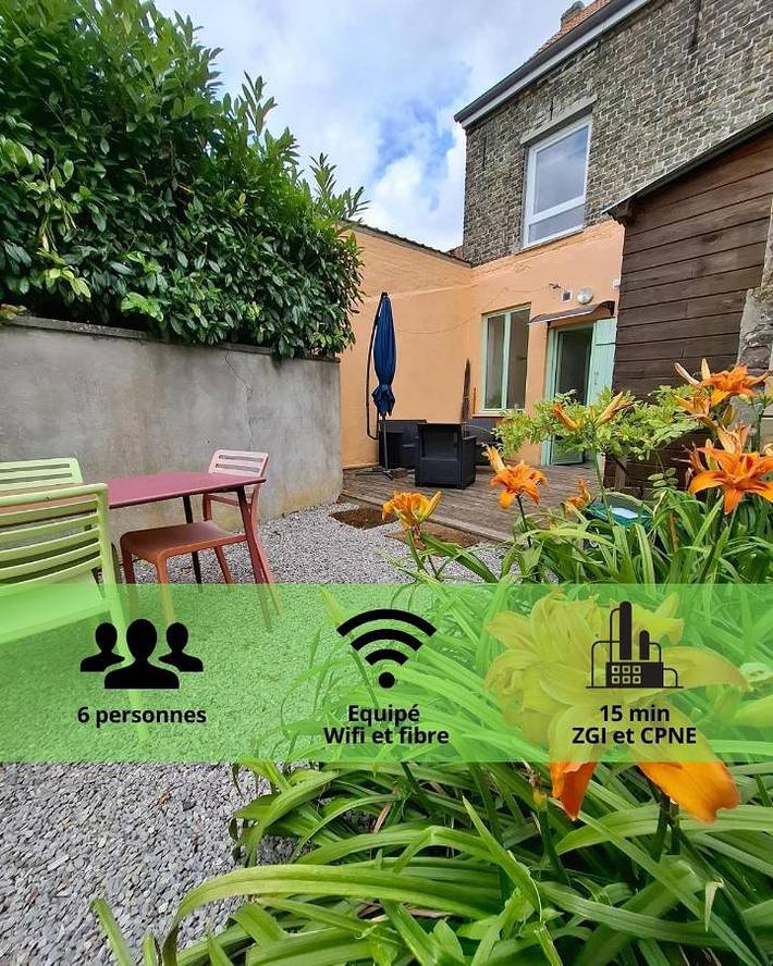Location de vacances pour 6 personnes, avec Terrasse et Jardin dans Cappelle-Brouck